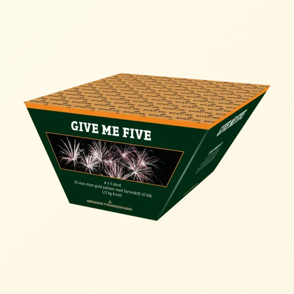 Give me five. 8x5 skud 25 mm Vinkel Batteri