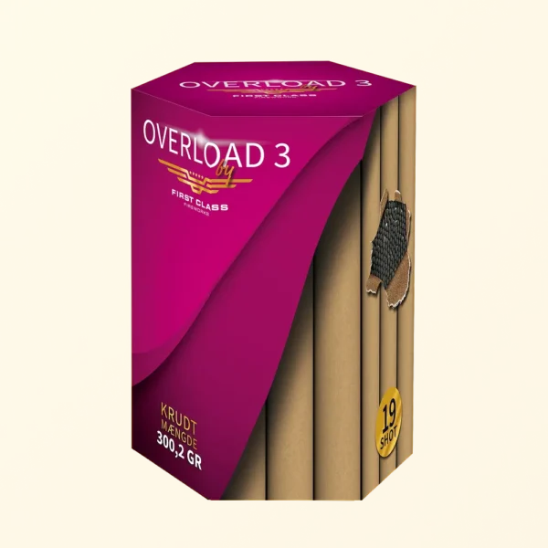 Overload 3 batteri - First Class Fireworks Fyrværkeri