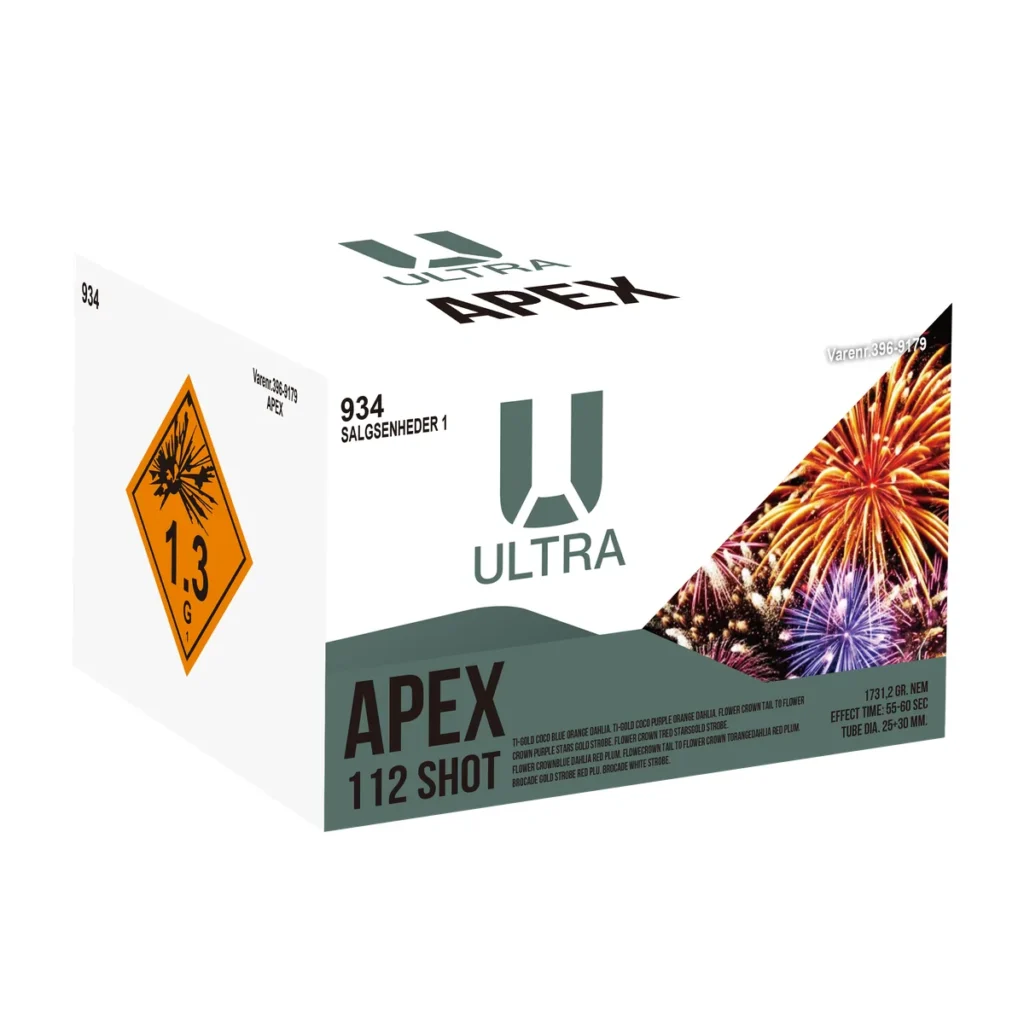 Apex fyrværkeribatteri fra First Class Fireworks