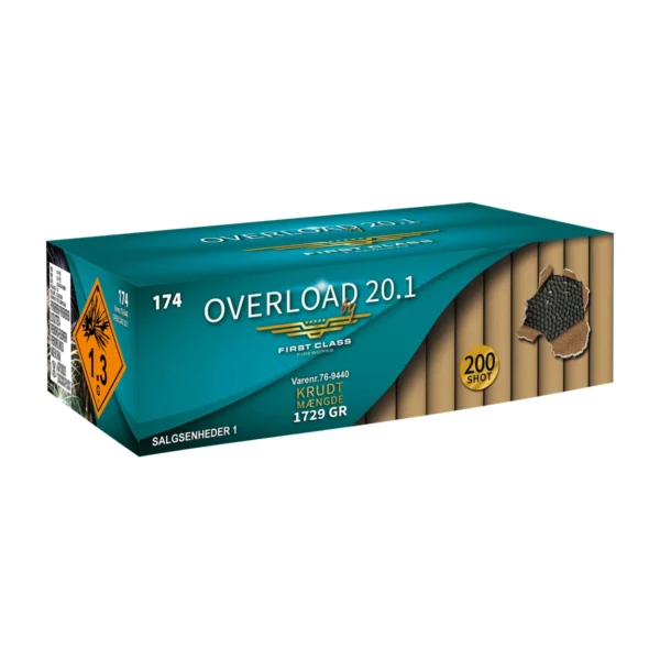 Overload 20.1 fyrværkeribatteri fra First Class Fireworks